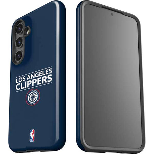 NBA Los Angeles Clippers Standard Blue Galaxy S24 Plus Impact Case